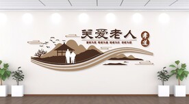 关爱老人文化墙