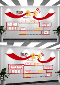 简约党员荣誉墙宣传文化墙