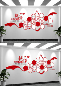 党支部党员风采照片墙文化墙