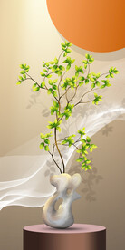 花卉绿植玄关装饰画