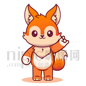 可爱卡通狐狸