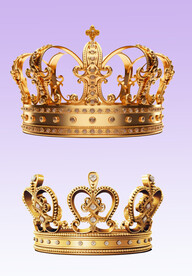 单层免抠透明金色黄金皇冠