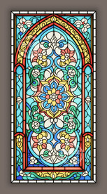 阿拉伯风情教堂蒂凡尼彩绘玻璃