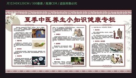 夏季中医养生小知识健康专栏