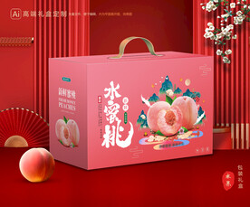 桃子包装 水蜜桃礼盒