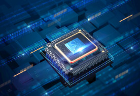 半导体CPU芯片处理器科技海报