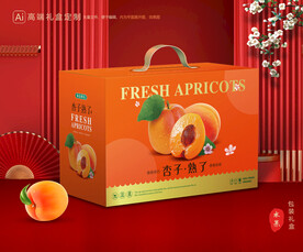 杏包装 黄杏礼盒