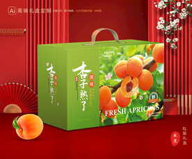 杏包装 黄杏礼盒