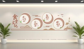 食堂餐厅文化墙