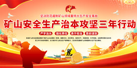 矿山安全生产展板