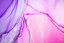 紫色水彩水墨装饰画背景