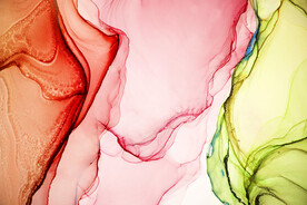 炫彩水彩水墨装饰画背景