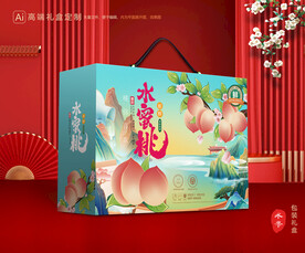 桃子包装 水蜜桃礼盒