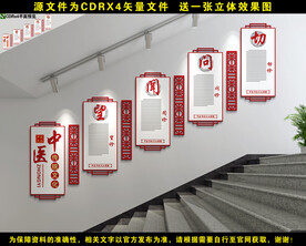 中医楼梯文化墙