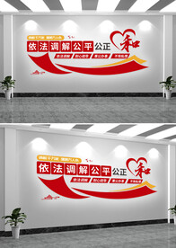 人民调解标语宣传文化墙