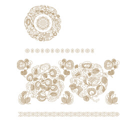 鹦鹉纹 中式花纹