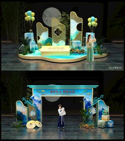 中国风DP打卡点美陈