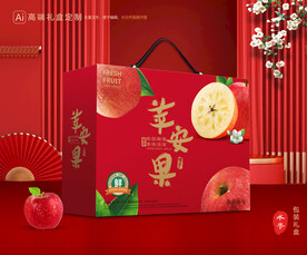 苹果包装 红富士礼盒