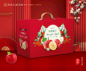 苹果包装 红富士礼盒