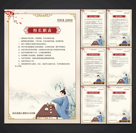 学校职责 制度展板