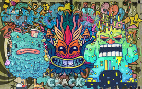 涂鸦创意背景墙