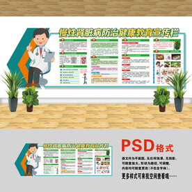 医院文化墙 慢性肾脏病