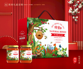 蜂蜜包装 百花蜜礼盒