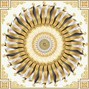 金色吊顶花纹