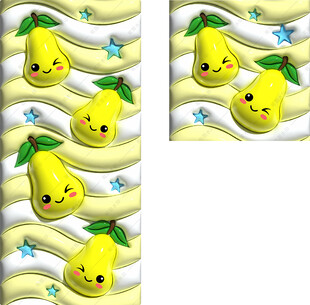 3D梨子手机壁纸膨胀风