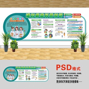 医院文化墙 诺如病毒