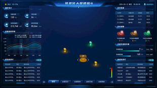 科技感大数据可视化智能界面图片