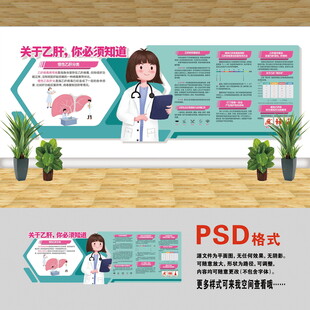 医院文化墙 乙肝