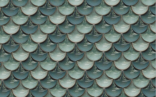 高清绿色琉璃鳞片纹理