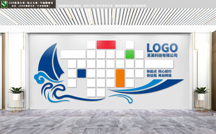 企业风采文化墙公司文化墙照片墙