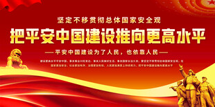 平安中国展板