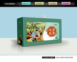 板栗礼盒 栗子包装