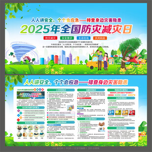 防灾减灾日展板