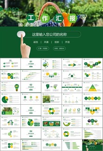 绿色农业产业总结计划ppt模板