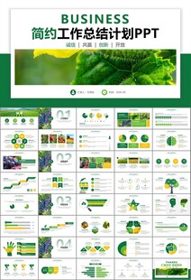 绿色农业产业总结计划ppt模板