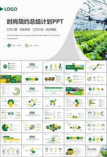 绿色农业产业总结计划ppt模板