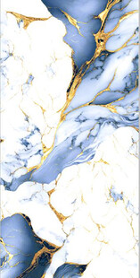 蓝白金大理石纹理图案