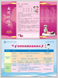 医院出院祝福卡健康DM单