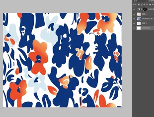 多彩花卉图案背景