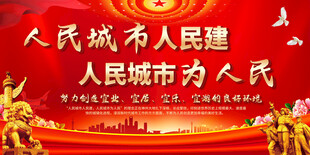 人民城市建设主题宣传图
