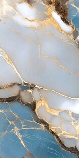 蓝白大理石纹理艺术图案