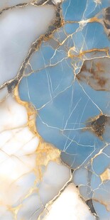 蓝白金大理石纹理图案