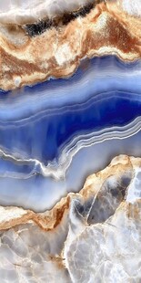 蓝纹玛瑙纹理特写