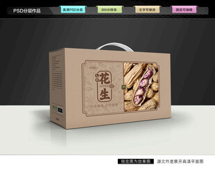 七彩花生礼盒 坚果包装