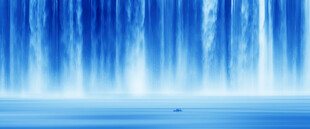 巨幅瀑布装饰画