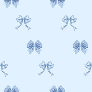 浅蓝色蝴蝶结无缝图案图案背景